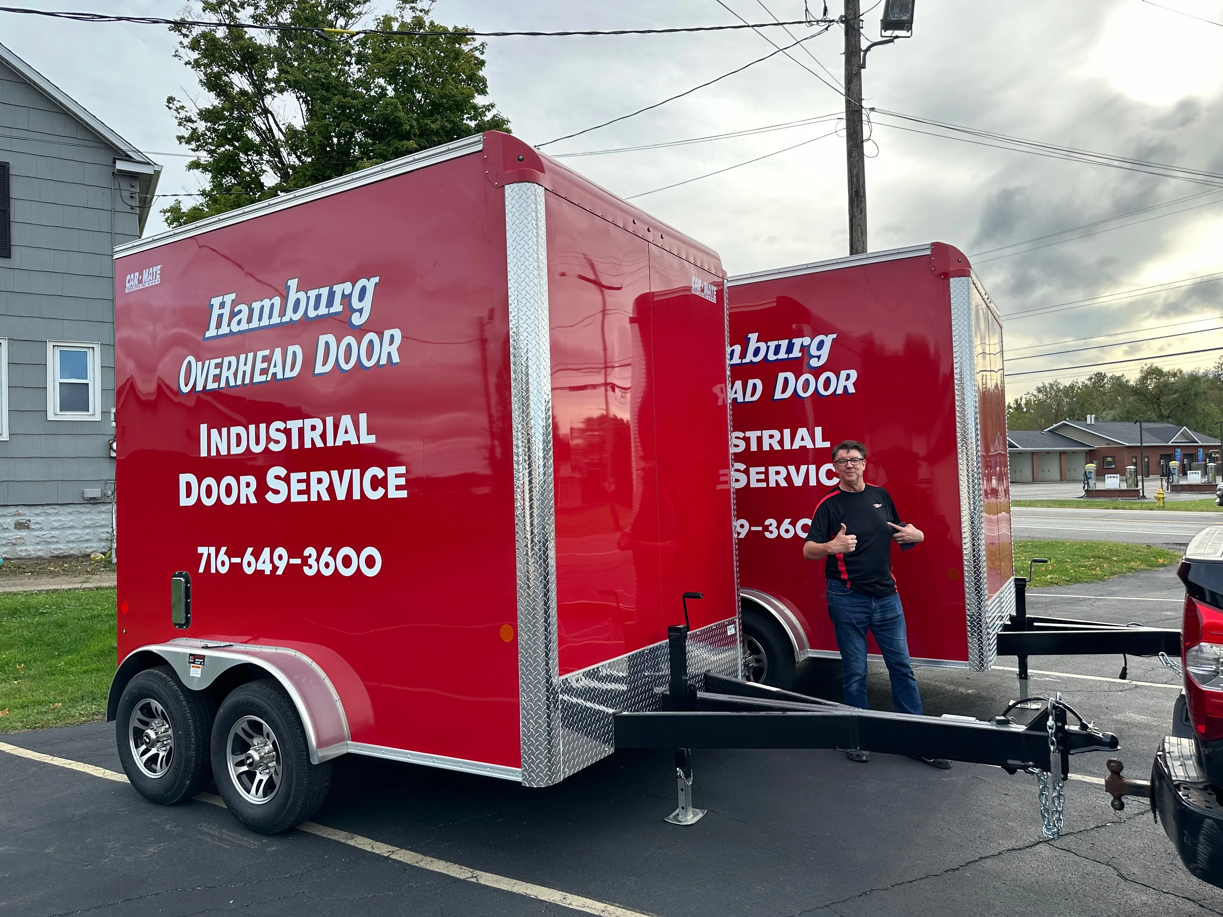 Hamburg Overhead Door trailer graphics