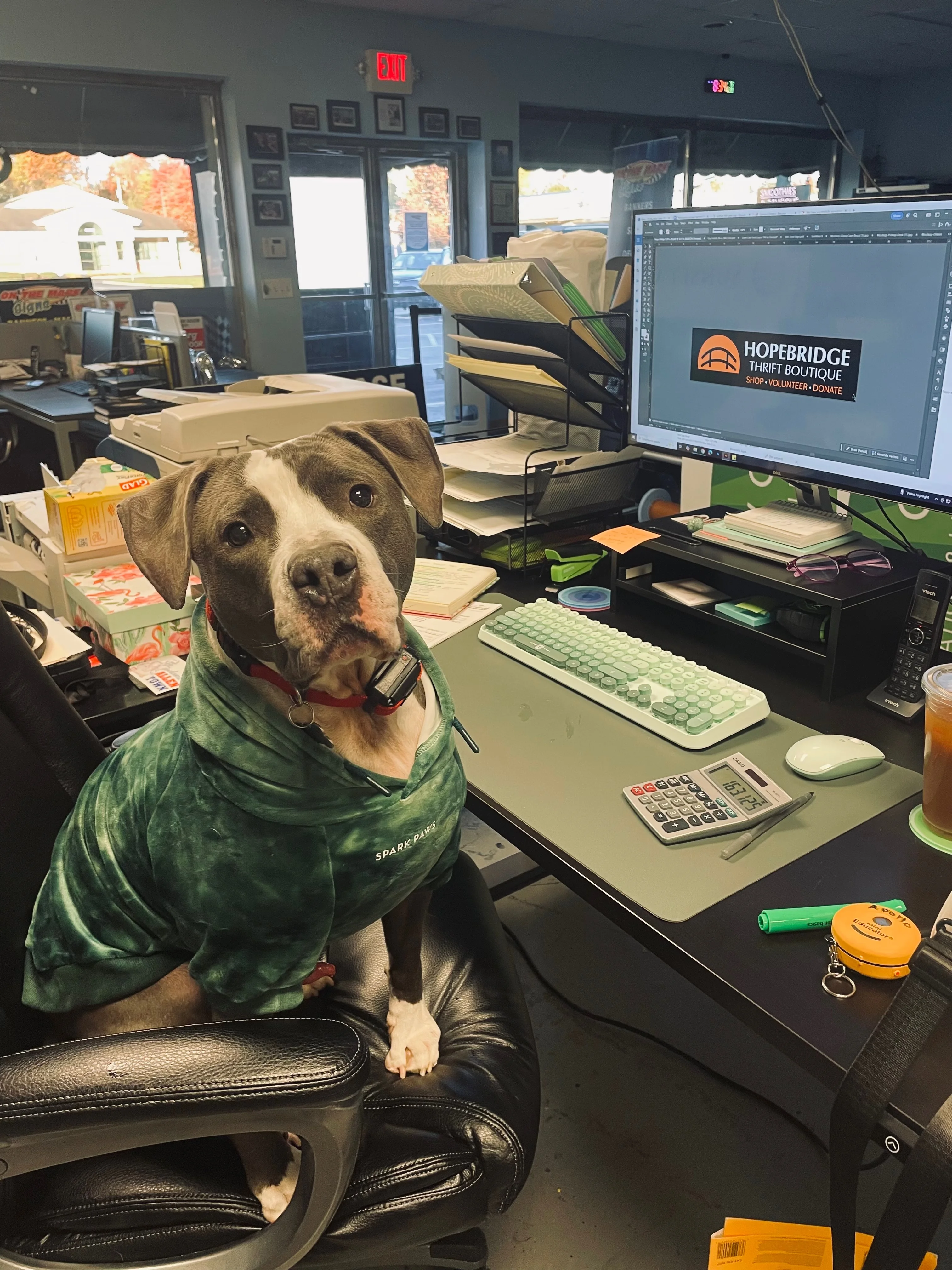 Design work in progress at our shop